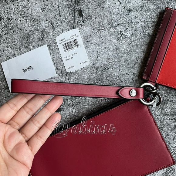 NWT Coach Leather SLG Trio - Picture 5 of 7